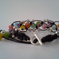 voľne viazaný shamballa náramok width=200 height=200