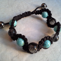 tyrkys a turmalín v macramé width=200 height=200